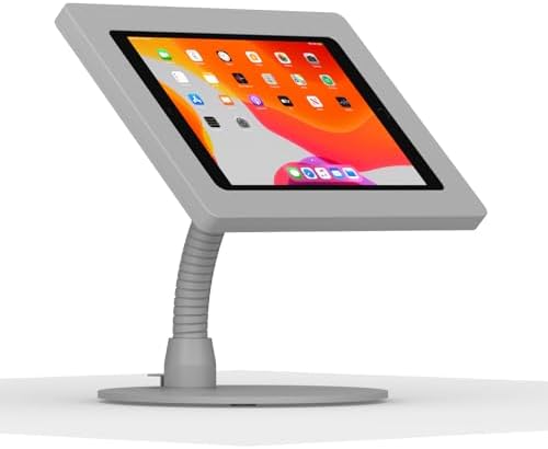 VidaMount Light Grey Enclosure and Portable Flexible Stand [Bundle] Compatible with iPad 10.2" (7th, 8th & 9th Gen) by VidaMount