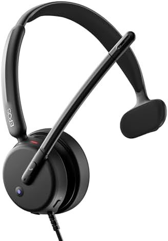 EPOS Impact 430T Mono USB C and USB A On-Ear Headset with Dual Noise-Canceling Mics, Microsoft Teams Certified, Plug-and-Play, Zoom Compatible, Ideal for Home Office & Business Calls by EPOS