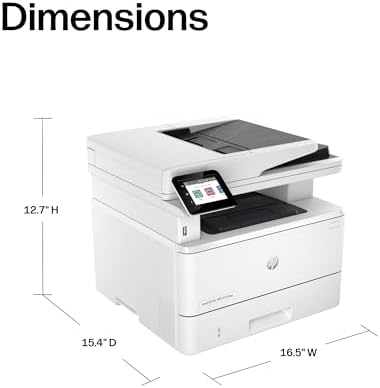 HP Laserjet Pro MFP 4101fdw Wireless Black & White All-in-One Laser Printer, Scanner, Copier, Fax, Best-for-Office (2Z619F) - Image 4