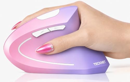 TECKNET Ergonomic Mouse Wireless, Rechargeable Vertical Mice Right Hand by Tecknet