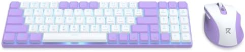 Redragon BS8773 Wireless Keyboard and Mouse Combo, 78 Keys 2.4Ghz Wireless Low-Profile Mechanical Red Switch Keyboard w/Slim Compact Design & Single Blue Backlit, Comfort Grip 2400 DPI Max Mouse - Image 3
