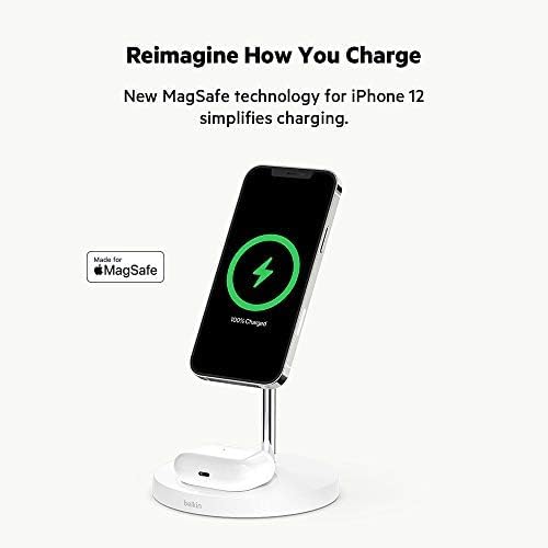 Belkin MagSafe 2 in 1 Wireless Charging Stand, Fast Charger (Renewed) - Image 2