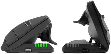 Contour Unimouse: Ergonomic Left and Right Hand Wireless Vertical Mouse Adjustable 35°-70° Tilt Angle, 6 Programmable Buttons for Productivity, Customizable Thumb Rest for Wrist Pain Relief by ContourDesign