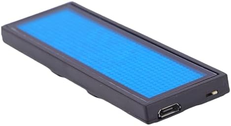 LED Name Tag 12 x 48 Pixels, Blue Rechargeable LED Badge, Adaptable for Trade Show, Exhibition, Disco, Hotel - Image 4