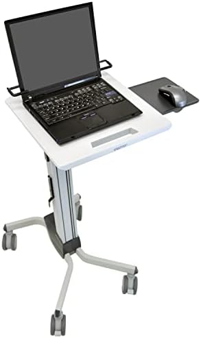 Ergotron – Neo-Flex Rolling Laptop Cart, Mobile Standing Desk Workstation – Laptop, Grey by Unknown
