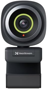 NearStream 2K Webcam for PC, 1080p 60fps, Autofocus, Noise-Canceling Mic by NearStream