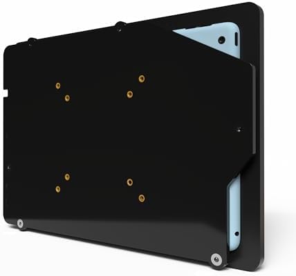 Anti-Theft Acrylic VESA Enclosure for Apple iPad 7/8/9 10.2" with Free Wall Mount Kit & 90-Degree Angle Charge Cable (iPad 7/8/9 10.2", Black) - Image 4