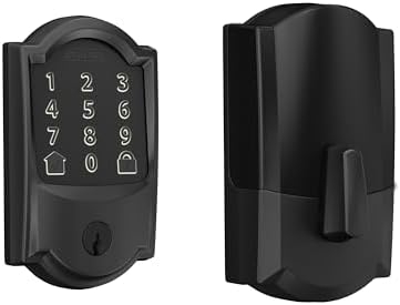 Schlage Encode Smart WiFi Deadbolt Lock with Camelot Trim, Matte Black by Unknown