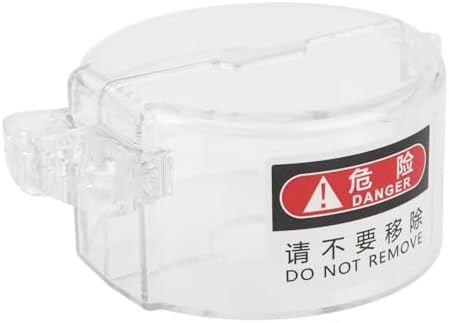 Transparent 4 Hole Protective Valve Handle Lockout Cover for Electrical Isolation - Durable PC Material - Easy Installation for Enhanced Safety by Dioche
