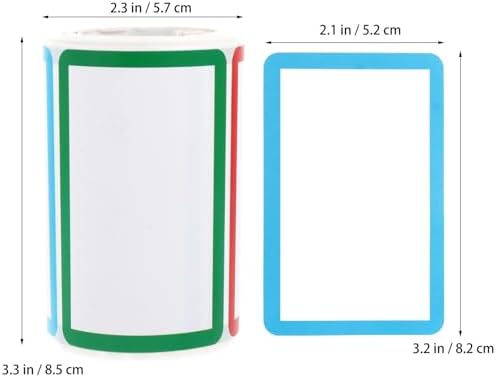 Colorful Blank Name Tag Labels Self-Adhesive Paper Stickers, 150 Roll - Image 2