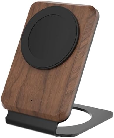 ARK Uno² Solid Wood Phone Stand Magnetic Wireless Charging Station by ARKHomeOffice