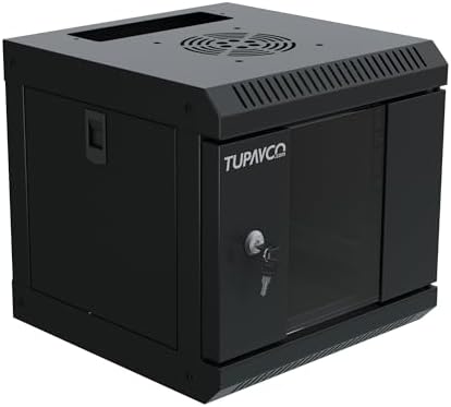 10 inch Mini Network Rack Cabinet - 4U Vented w/ 9 in Depth - Tupavco TP434 - Image 7