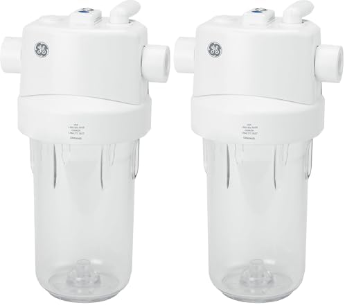 GE Whole House Water Filtration System, Reduces Sediment, Rust & More, Install Kit & Accessories Included, Filter Not Included, Replace Filters (FXHTC, FXHSC) Every 3 Months, GXWH40L (Pack of 2) by Unknown