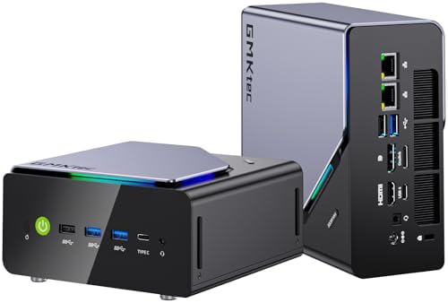 GMKtec K12 Gaming Mini PC Oculink AMD Ryzen 7 H 255 (Upgraded 8745HS) 32GB DDR5 RAM 512GB SSD, Desktop Computer Radeon 780M Graphics, 3X M.2 2280 Storage Expansion, Dual NIC 2.5G, HDMI 2.1, USB4 by GMKtec