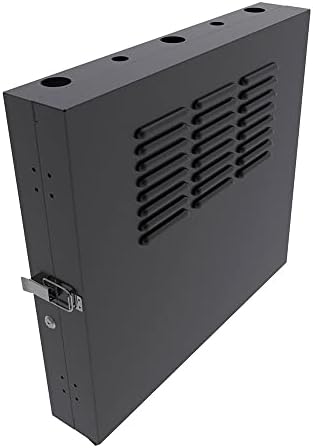 NavePoint 2U Vertical Server Rack Enclosure, Low Profile, 15.7" Deep, Max Weight Capacity 150 lbs - 2U Network Cabinet Vertical Wall Mount, Perforated, Black by NavePoint