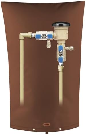 TOHONFOO Backflow Preventer Cover, Pipe Freeze Insulation, 22"Wx34"H, Brown by TOHONFOO