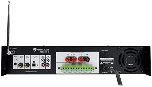 Rockville RCS350-6 6-Zone Commercial Bluetooth Amp, 10 WET-6525B Speakers - Image 4