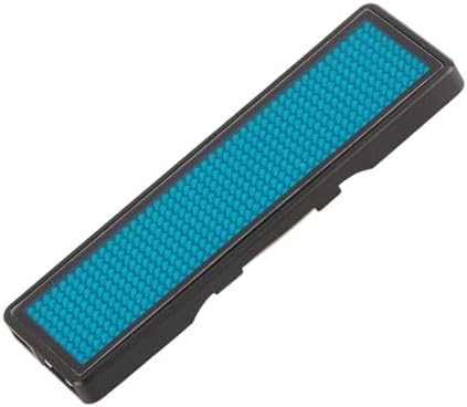 LED Scrolling Name Badge Electronic Message Display Tag Customizable 11x44 Dot Business Hospitality Retail ABS Plastic Blue Yellow White 93x30x6mm (Blue) - Image 5