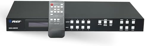 OREI 4K 4x4 HDMI Matrix Video Wall Controller Processor Multiviewer Display Upto 4K 60hz 2x1, 1x2, 1x3, 1x4 Supports 180 Degree Rotate RS-232 Audio Extraction (UHD-44MVW) - Image 4