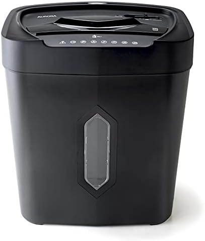Aurora 12-Sheet Crosscut Paper and Credit Card Shredder with 5.2 gal Wastebasket by Aurora