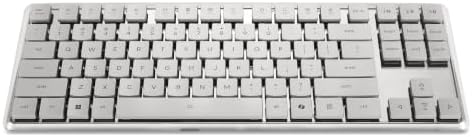Lenovo 900 Multi-Device Low-Profile Mechanical Keyboard, Wireless Bluetooth 5.3 & 2.4GHz, Connectivity for Up to 3 Devices, Optical Switches, White Backlit Keys, USB-C Rechargeable, Silver by LENOVO