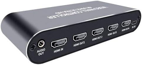Video Wall Controller 2x2 4K UHD TV Wall Controller 1X2 2X1 1X3 3X1 1X4 4X1 Support 4K30 HDMI Input for max 4 TV Splicing Display - Image 7