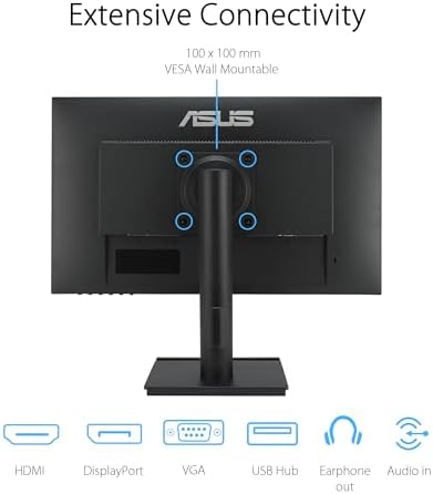 ASUS VA24DQFS 24 Inch 1080P Computer Monitor, USB Docking, TAA Compliant - Image 6