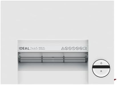 IDEAL 2465 Cross Cut Commercial Paper Shredder, Continuous Operation, 13-15 Sheets at a time, 9 Gallon Bin, Shred Staples/Paper Clips/Credit Cards, 3/4 HP Motor, P-4 Security Level - Image 6