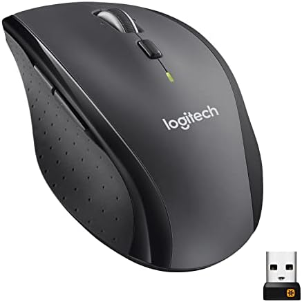 Logitech M705 Marathon Full Size 2.4 GHz Wireless Mouse - Black by Unknown