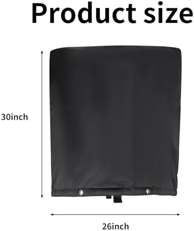 Insulated Backflow Preventer Pouch - Outdoor Pipe Insulation for Winter, Well Pump & Sprinkler Valve Protection (Black 30" W×26" H) - Image 2