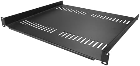 StarTech 1U Vented Cantilever Rack Shelf, 16in, 44lb/20kg (CABSHELF116V) by StarTech