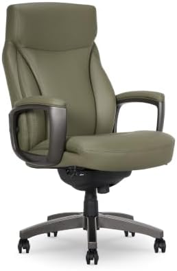 La-Z-Boy Arcadian Ergonomic Bonded Leather Swivel Executive Chair, Olive by Unknown