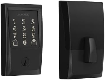 Schlage Encode Smart WiFi Deadbolt Lock with Century Trim, Matte Black by Unknown