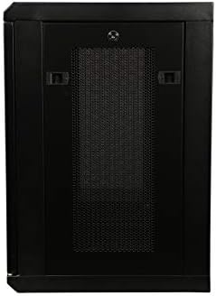 Rosewill 12U 19" Wall Mount Rack Cabinet Enclosure, with 3 Side Locking Mesh Door 16.5" Deep, Switch-Depth, Black - RSWM-12U002 - Image 5