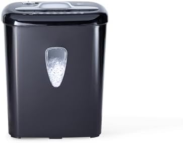 Amazon Basics 6 Sheet High Security Micro-Cut Paper and Credit Card Shredder, P-4 Security Level, Easy to Empty, Black - Image 2