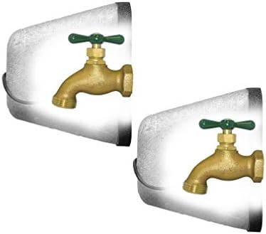 Teal Turtle Reusable Outdoor Faucet Cover for Winter Freeze Protection and Cold Weather Insulation (2) by Thermwell+Products+Co.%2C+Inc