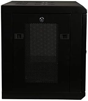 Rosewill 9U 19" Wall Mount Rack Cabinet Enclosure, with 3 Side Locking Mesh Door 16.5" Deep, Switch-Depth, Black - RSWM-9U002 - Image 3