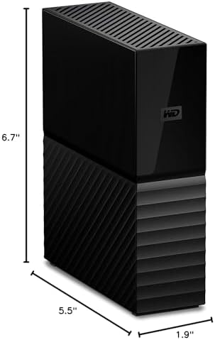 Western Digital 8TB My Book Desktop External Hard Drive, USB 3.0, External HDD with Password Protection and Backup Software - WDBBGB0080HBK-NESN - Image 5