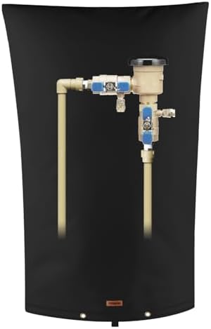 TOHONFOO Backflow Preventer Cover, Pipe Freeze Insulation, 22"Wx34"H, Black by TOHONFOO