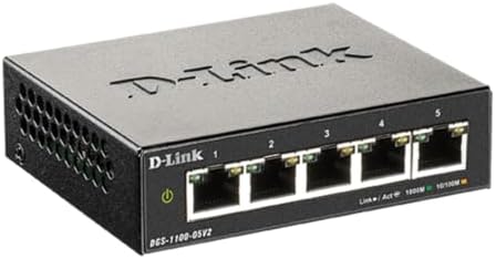 D-Link 5-Port Gigabit Smart Managed Ethernet Switch, L2, VLANs, QoS, IGMP Snooping, LAG, Web UI, Sturdy Metal with Shielded Ports, Desktop, Fanless, NDAA/TAA, Lifetime Product Coverage (DGS-1100-05V2) - Image 5