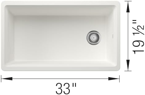 BLANCO Inteos SILGRANIT 33" Single Bowl Workstation Kitchen Sink White - Image 5