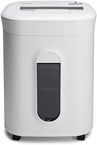 Aurora AU1060MA Professional Grade 10-Sheet High Security Micro-Cut Paper and Credit Card Shredder/ 60 Minutes/Security Level P-5, White, AU1060MA 10-Sheet High Security Microcut - Image 2