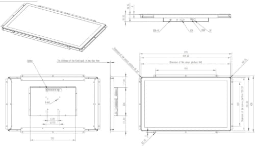 27 Inch 10 Points Open Frame PCAP Touchscreen Monitor for Interactive Training Stations Retail Self-Service Kiosk Vending Digital Signage - Image 4
