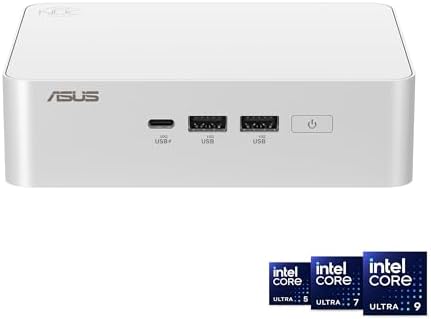 ASUS NUC 15 Pro+ Full System Mini PC with Intel Core Ultra 7 255H, 32GB DDR5 RAM, 1TB SSD, Thunderbolt 4, Wi-Fi 7, BT, Win 11 Home, Toolless Silver Aluminum Chassis, VESA Mount (Renewed) by Amazon+Renewed