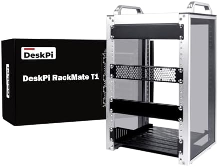 GeeekPi 8U Network Rack, 10 inch Mini Server Rack for Network, Servers, Audio, and Video Equipment, DeskPi RackMate T1, 7.87 inch Depth by GeeekPi