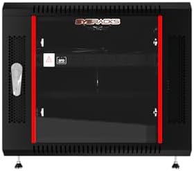 Sysracks 9U Networking Cabinet 24-inch Depth Server Rack Locking Network Enclosure with Fan, Power Strip, Shelves, Feet, Dust-Tight Cable Entries and Other Accessories - Image 2