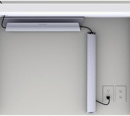 NeatLinks Under Desk Cable Manager Wire Organizer Hide Messy Cords - Large - Gray - Image 5