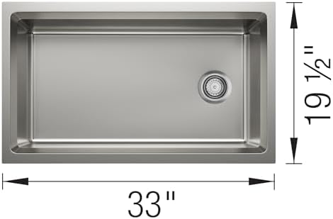 BLANCO Inteos 33" Single Bowl Undermount Stainless Steel Sink - Image 6