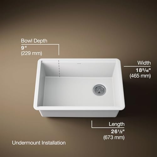 KOHLER Billings 27 in. Undermount Single-Bowl Kitchen Sink - Image 3