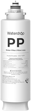 Waterdrop TSPP Water Filter Replacement for Waterdrop TSU & TSU-WB, 1 Pack by Waterdrop